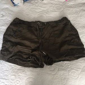 Green, light weight shorts from Marks and Spencer